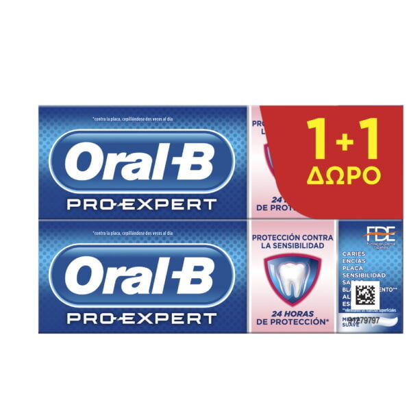 Oral-B Pro Expert Sensitive Toothpaste Οδοντόκρεμα 2x75ml (1+1 Δώρο)