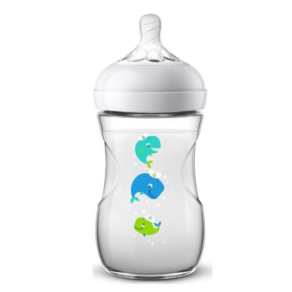 Philips  Avent Natural Baby Bottle Μπιμπερό Φάλαινα, 260ml