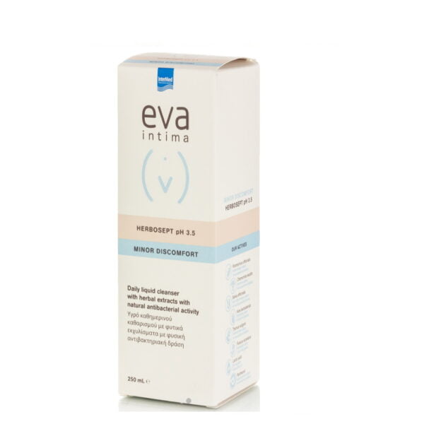 Intermed Eva Intima HerboSept pH 3.5 Υγρό Καθαρισμού Ευαίσθητης Περιοχής με Αντιμικροβιακή Προστασία, 250ml