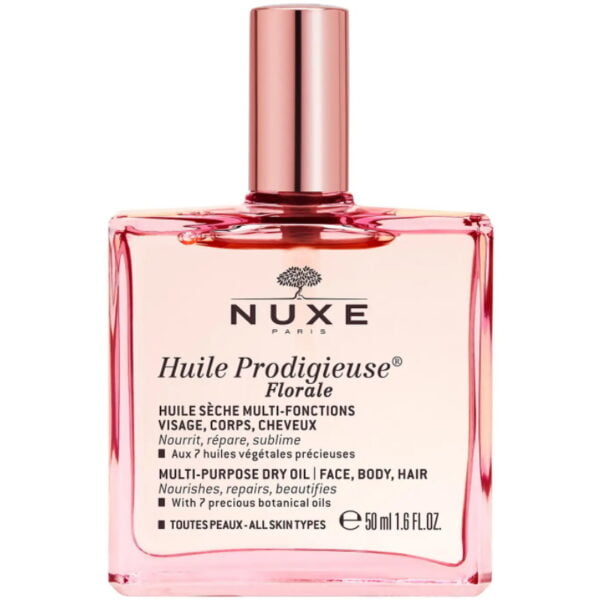 Nuxe Huile Prodigieuse Florale Dry Oil Ξηρό Ενυδατικό Λάδι για Πρόσωπο, Σώμα & Μαλλιά με Λουλουδένιο Άρωμα, 50ml