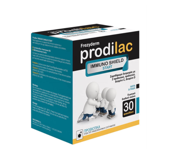 Frezyderm Prodilac Immuno Shield Start Συμπλήρωμα Διατροφής με Προβιοτικά για Νήπια & Παιδιά, 30 Φακελάκια