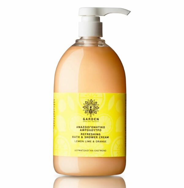 Garden Lemon Lime & Orange Bath Shower Cream Αναζωογονητικό Αφρόλουτρο με Άρωμα Εσπεριδοειδών, 1000ml