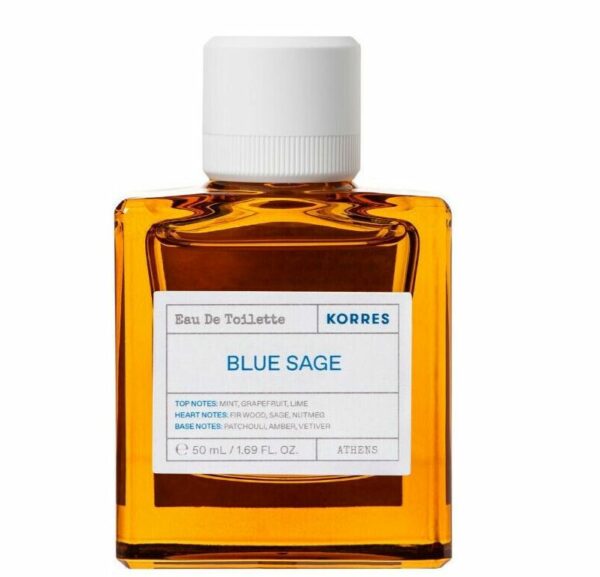 Korres Blue Sage Eau de Toilette Ανδρικό Άρωμα, 50ml