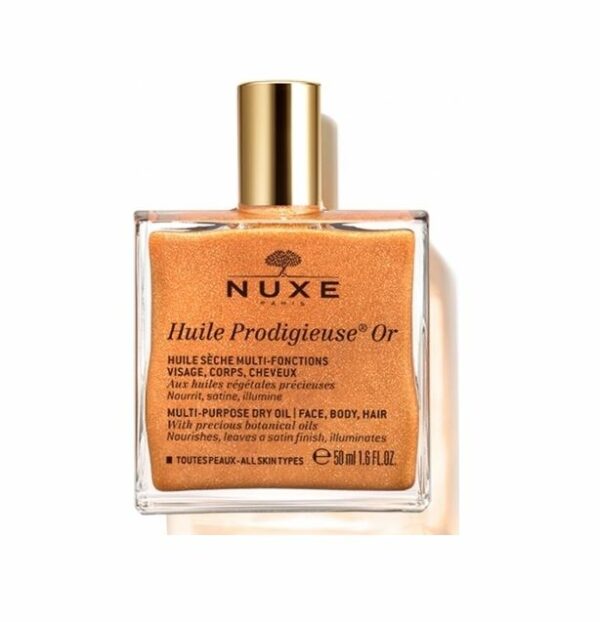 Nuxe Huile Prodigieuse OR Ξηρό Ενυδατικό Λάδι για Πρόσωπο, Σώμα & Μαλλιά για Χρυσαφένια Λάμψη, 50ml