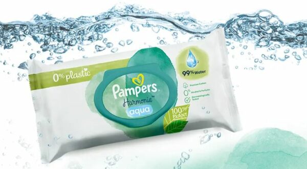 pampers harmonie aqua baby wipes Μωρομάντηλα με 99% Νερό, 3x48 Τεμάχια (2+1 ΔΩΡΟ)