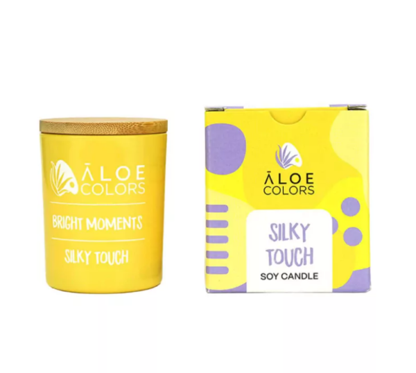 Aloe Colors Scented Soy Candle Silky Touch Αρωματικό Κερί Σόγιας, 150g – 35 Ώρες Καύσης