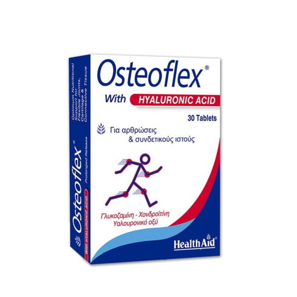 Health Aid Osteoflex Hyaluronic Συμπλήρωμα Διατροφής με Υαλουρονικό Οξύ, 30tabs